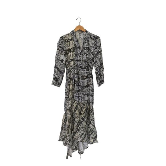 Beatriz Camacho Dresses & Skirts - Beatriz Camacho Linen Wrap Maxi Dress Size 4